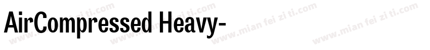 AirCompressed Heavy字体转换